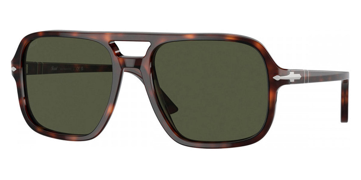 Persol® PO3328S PS PO3328S 24/31 58 - 24/31 Havana / Green Sunglasses