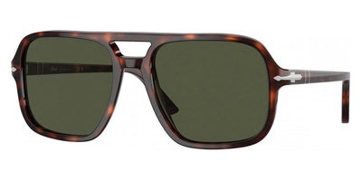Persol® PO3328S PS PO3328S 24/31 58 - 24/31 Havana / Green Sunglasses