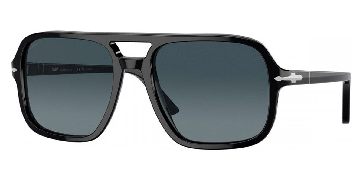Persol® PO3328S PS PO3328S 95/S3 58 - 95/S3 Black / Light blue gradient dark blue Sunglasses