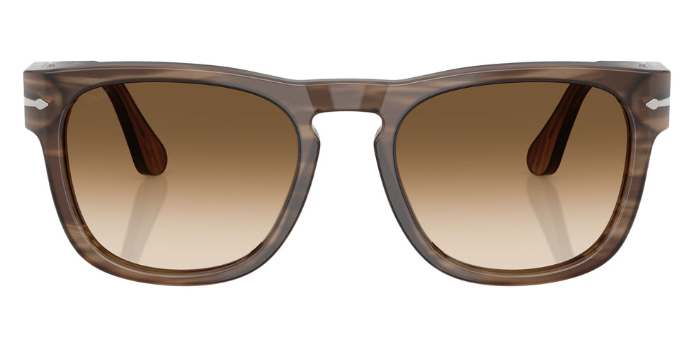 Persol® PO3333S Sunglasses PO3333S 120851 54 - Elio Striped Brown Gradient Br