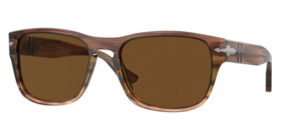 Persol® PO3341S PS PO3341S 120757 58 - 120757 Striped brown green / Polar brown Sunglasses