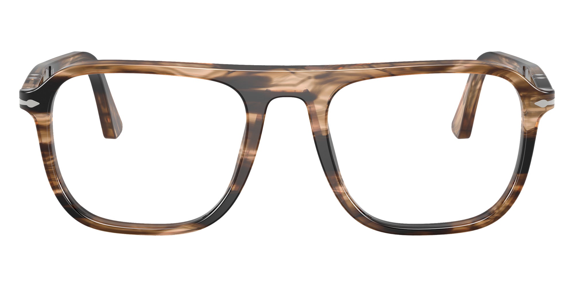 Persol® PO3359V Eyeglasses PO3359V 1236 53 - Jacques Stri.Black / Tras.Grei