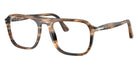 Persol® PO3359V Eyeglasses PO3359V 1236 53 - Jacques Stri.Black / Tras.Grei