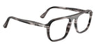 Persol® PO3359V Eyeglasses PO3359V 1238 53 - Jacques Striped Black And Tran