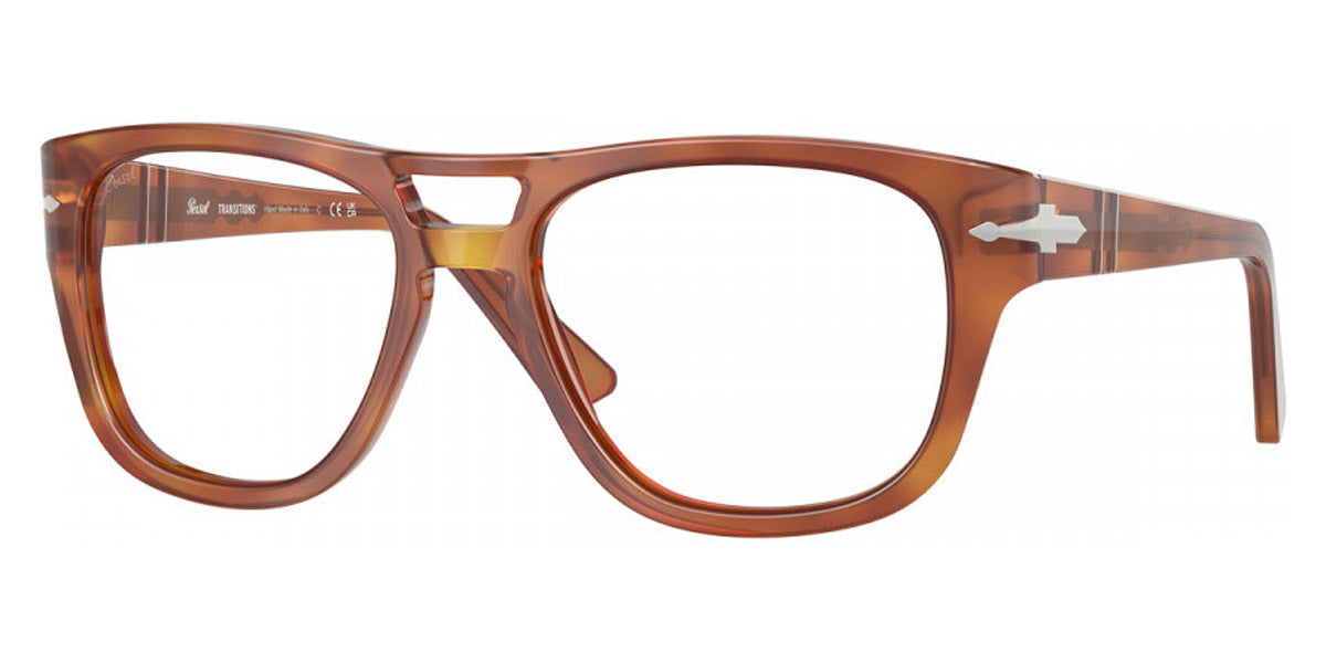 Persol® PO3366S PS PO3366S 96/GJ 58 - 96/GJ Terra di siena / Transitions 8 green Sunglasses