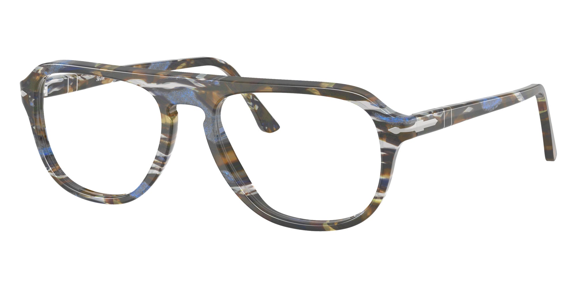 Persol® PO3368V Eyeglasses PO3368V 1222 56 - Frost Grey/Nautical Blue