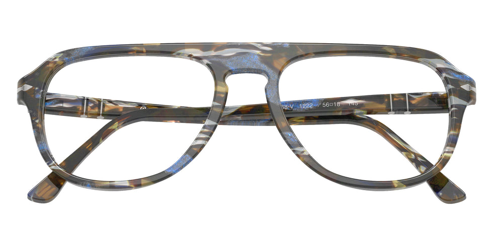 Persol® PO3368V Eyeglasses PO3368V 1222 56 - Frost Grey/Nautical Blue