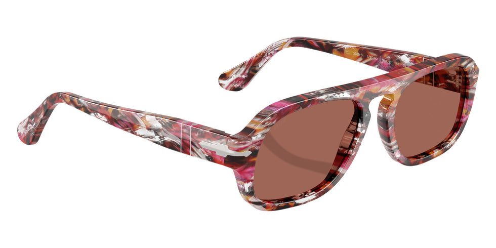 Persol® PO3369S Sunglasses PO3369S 1220H2 56 - Cyclamen/Khaki Terracotta Brow