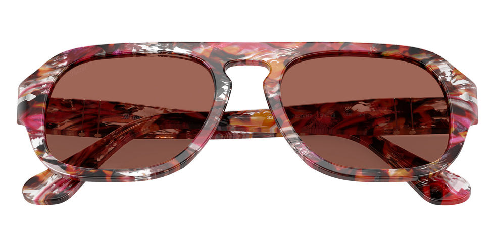 Persol® PO3369S Sunglasses PO3369S 1220H2 56 - Cyclamen/Khaki Terracotta Brow
