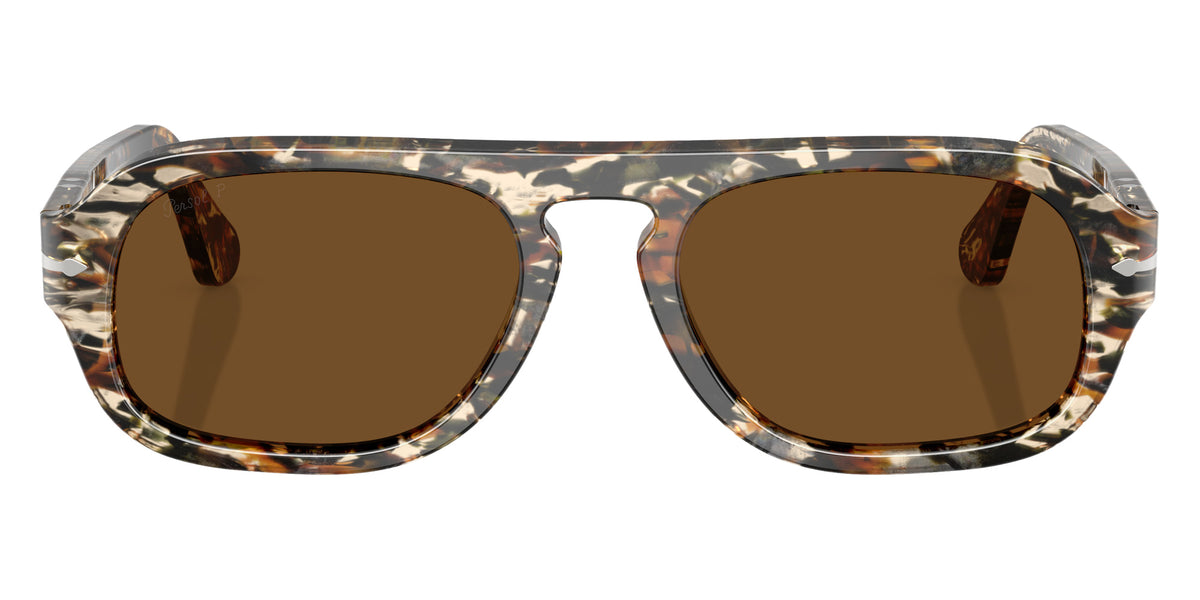 Persol® PO3369S Sunglasses PO3369S 122157 56 - Amber Brown/Pirate Black Brown
