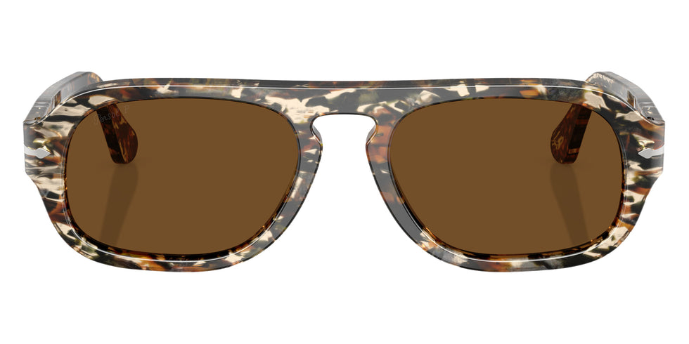 Persol® PO3369S Sunglasses PO3369S 122157 56 - Amber Brown/Pirate Black Brown