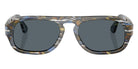 Persol® PO3369S Sunglasses PO3369S 1222R5 56 - Frost Grey/Nautical Blue Blue