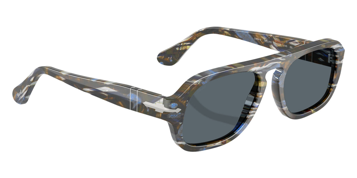 Persol® PO3369S Sunglasses PO3369S 1222R5 56 - Frost Grey/Nautical Blue Blue