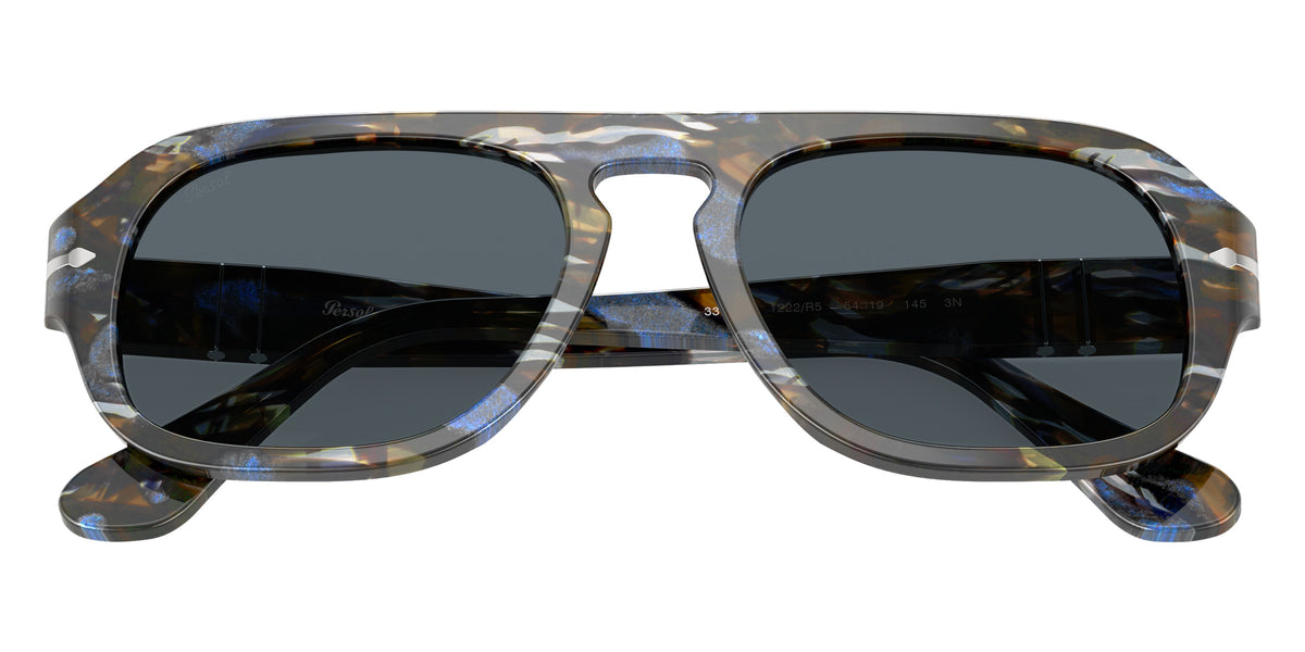 Persol® PO3369S Sunglasses PO3369S 1222R5 56 - Frost Grey/Nautical Blue Blue