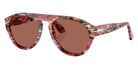 Persol® PO3370S Sunglasses PO3370S 1220H2 56 - Cyclamen/Khaki Terracotta Brow