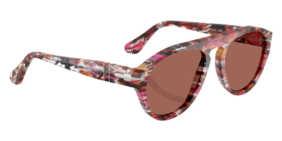 Persol® PO3370S Sunglasses PO3370S 1220H2 56 - Cyclamen/Khaki Terracotta Brow
