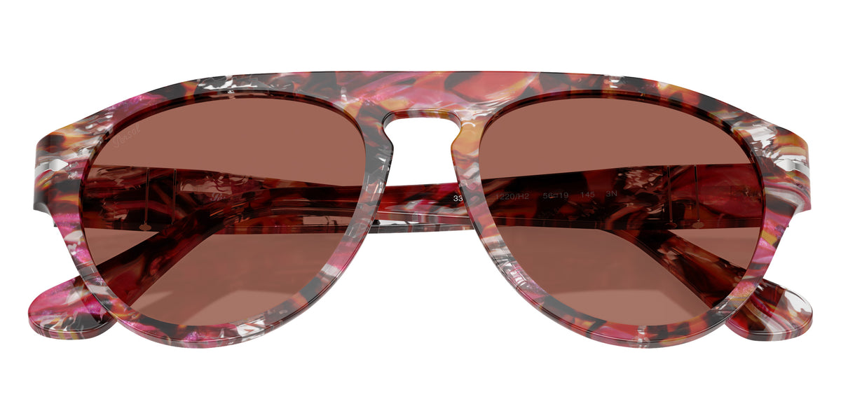 Persol® PO3370S Sunglasses PO3370S 1220H2 56 - Cyclamen/Khaki Terracotta Brow