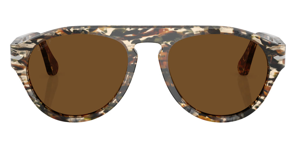 Persol® PO3370S Sunglasses PO3370S 122157 56 - Amber Brown/Pirate Black Brown