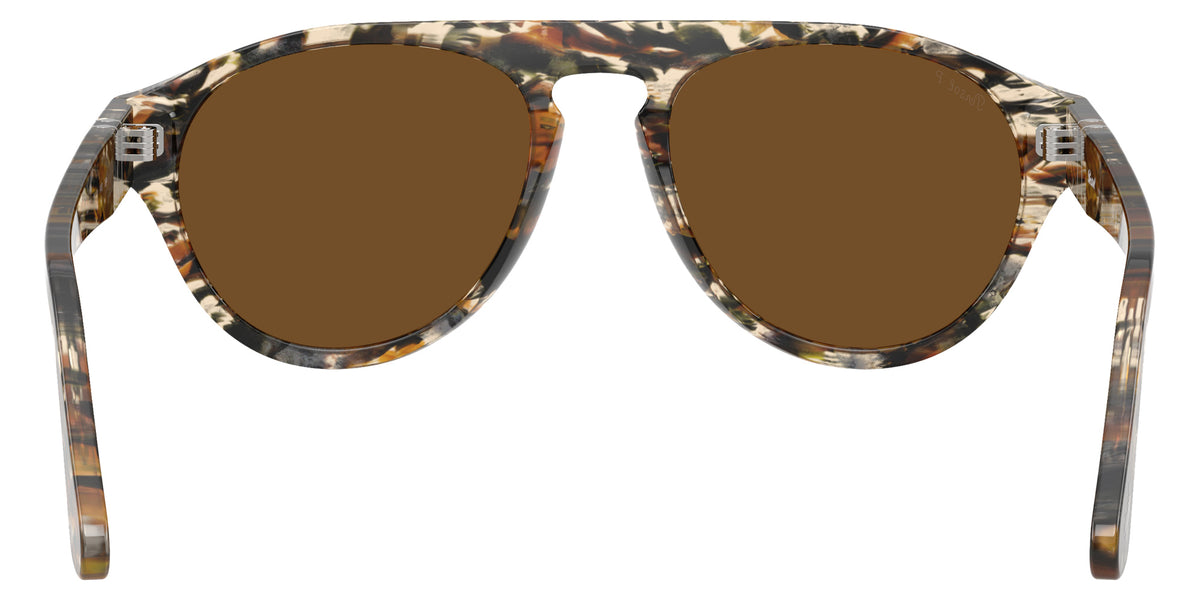 Persol® PO3370S Sunglasses PO3370S 122157 56 - Amber Brown/Pirate Black Brown