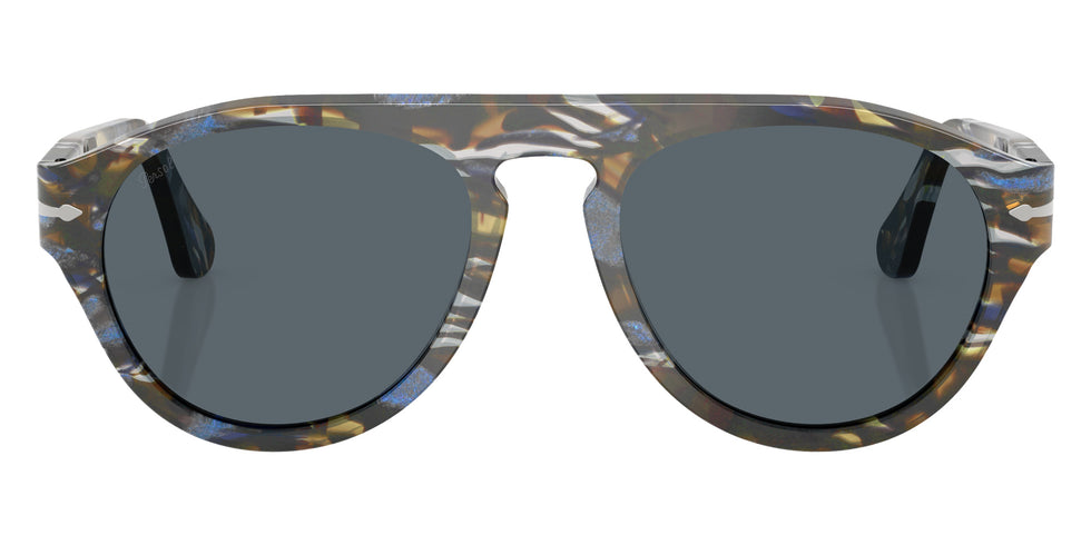 Persol® PO3370S Sunglasses PO3370S 1222R5 56 - Frost Grey/Nautical Blue Blue