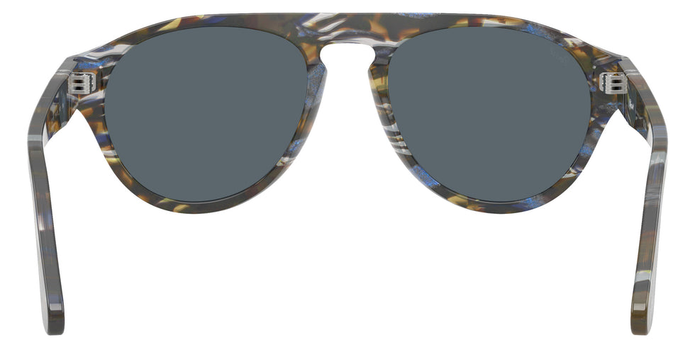 Persol® PO3370S Sunglasses PO3370S 1222R5 56 - Frost Grey/Nautical Blue Blue