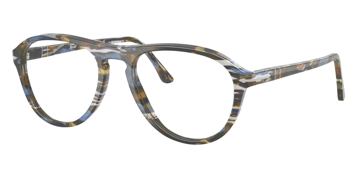 Persol® PO3371V Eyeglasses PO3371V 1222 55 - Lynn Frost Grey/Nautical Blue