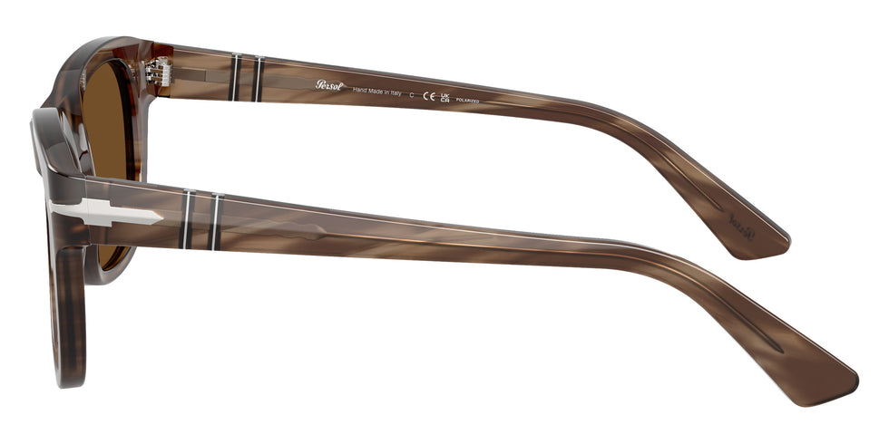Persol® PO3372S Sunglasses PO3372S 120857 53 - Striped Brown Polar Brown