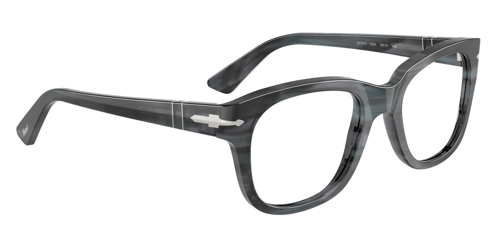 Persol® PO3372V Eyeglasses PO3372V 1224 53 - Striped Grey