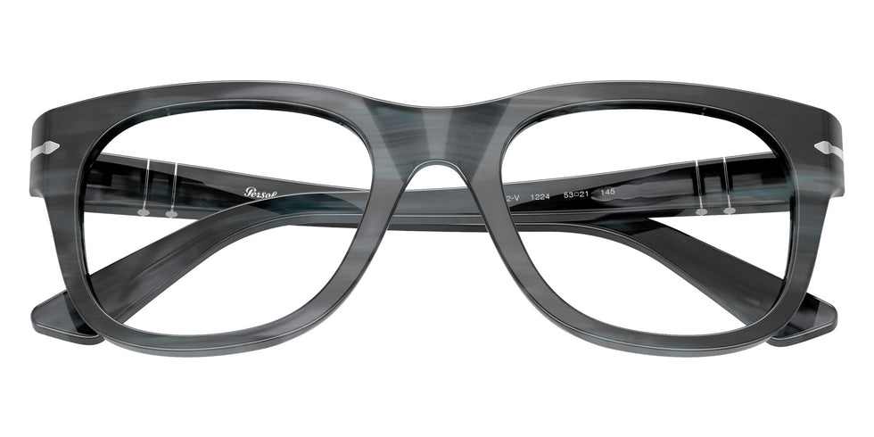 Persol® PO3372V Eyeglasses PO3372V 1224 53 - Striped Grey