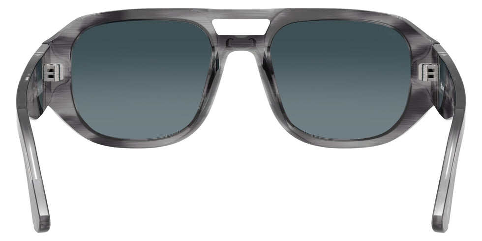 Persol® PO3373S Sunglasses PO3373S 1192S3 56 - Vincent Striped Grey Light Blu