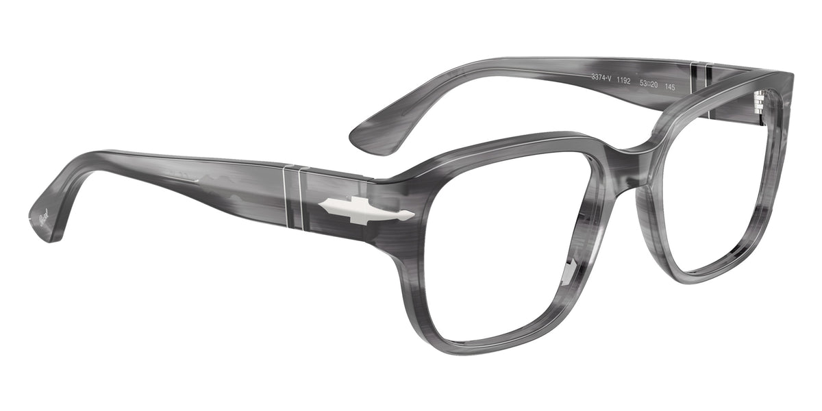 Persol® PO3374V Eyeglasses PO3374V 1192 53 - Striped Grey