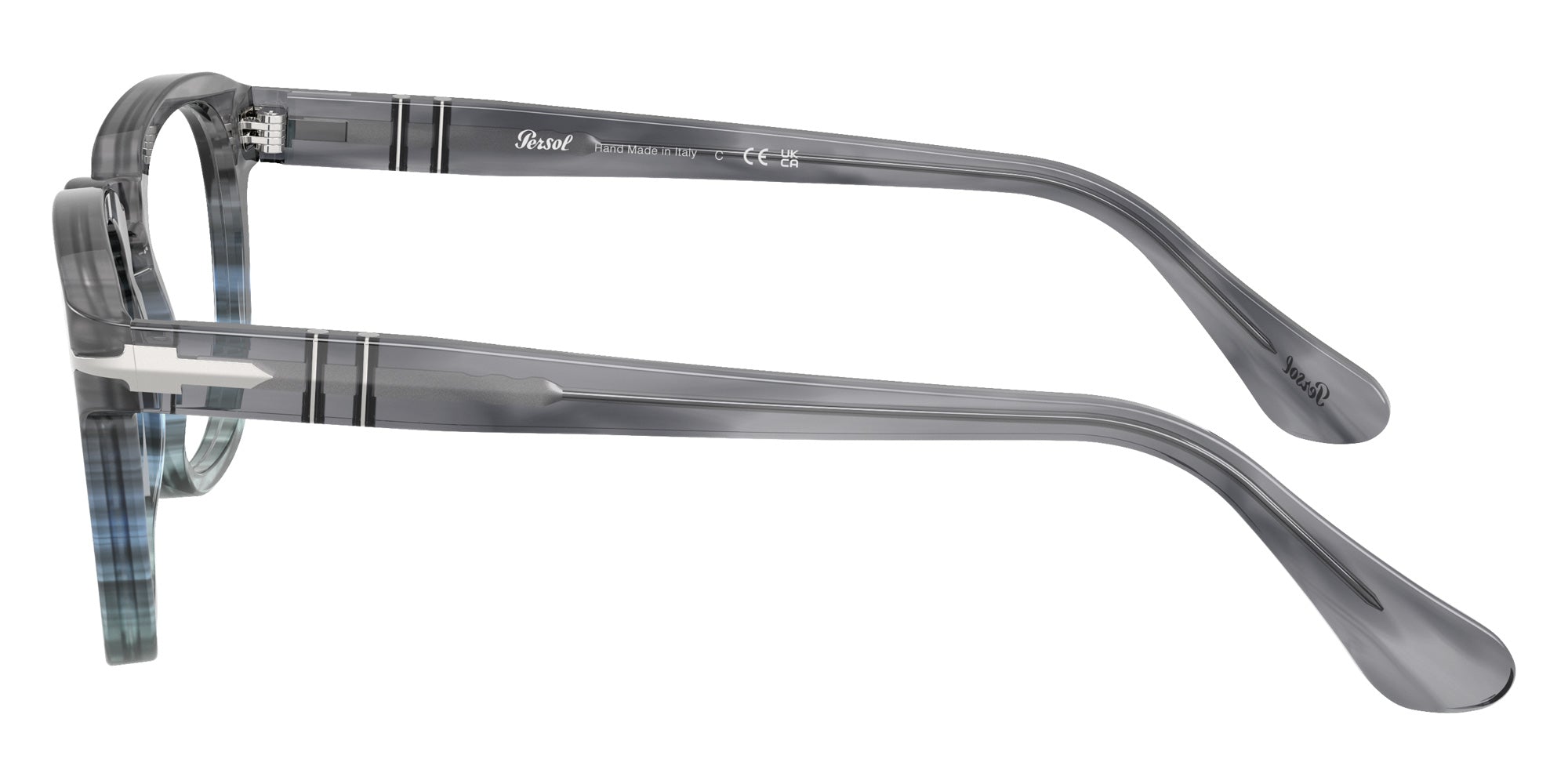 Persol® PO3376V Eyeglasses PO3376V 1205 52 - Striped Grey