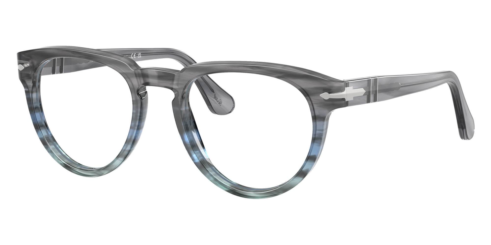 Persol® PO3377V Eyeglasses PO3377V 1205 52 - Striped Grey