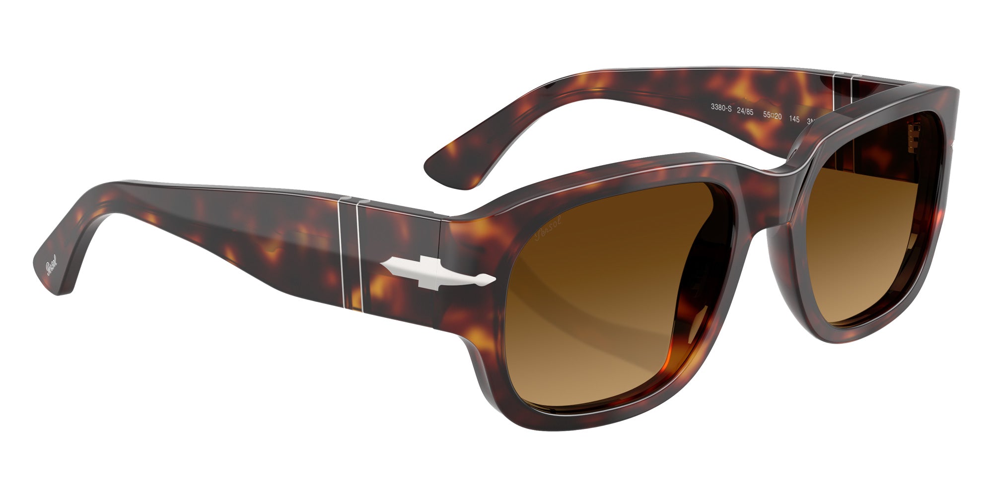 Persol® PO3380S Sunglasses PO3380S 24/85 55 - Havana Light Brown Gradient Da