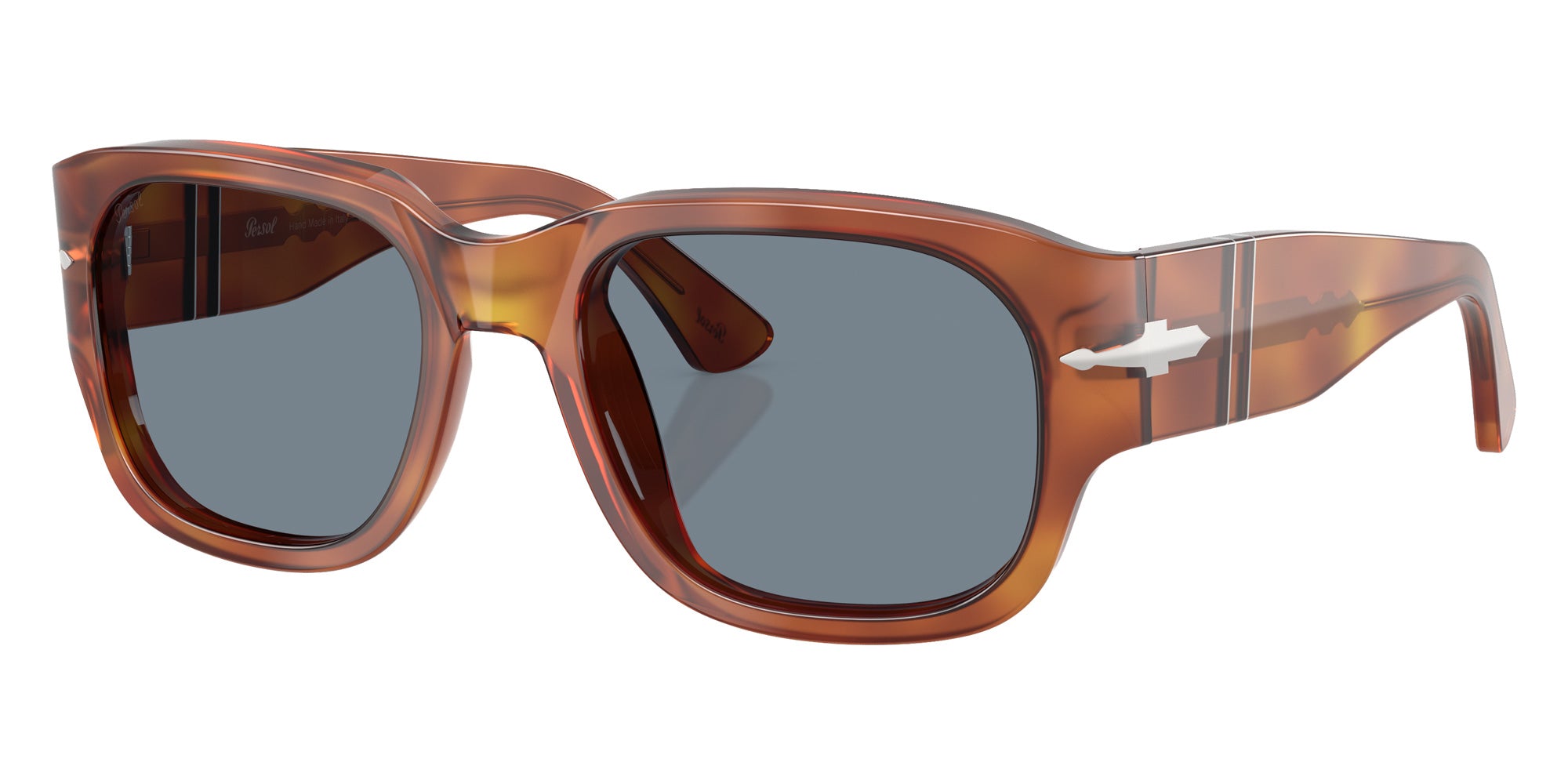 Persol® PO3380S Sunglasses PO3380S 96/56 55 - Terra Di Siena Light Blue