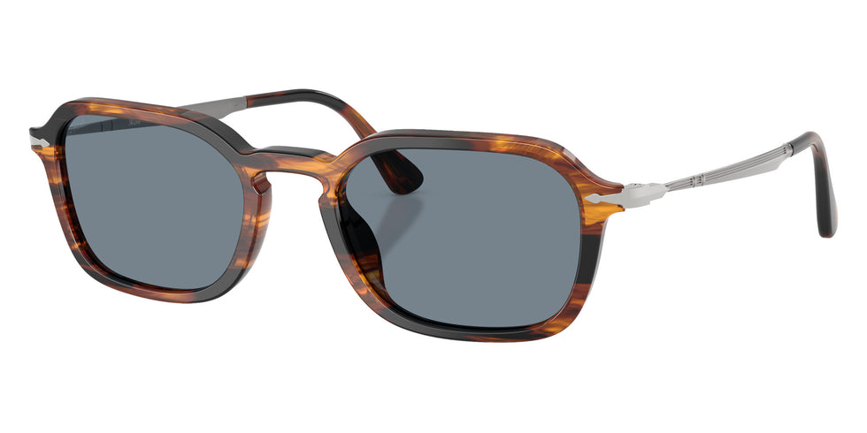 Persol® PO3381S Sunglasses PO3381S 123556 54 - Striped Black And Brown Light
