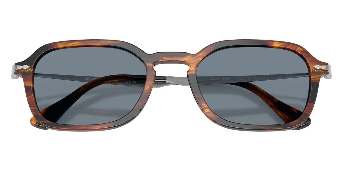 Persol® PO3381S Sunglasses PO3381S 123556 54 - Striped Black And Brown Light