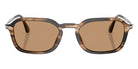 Persol® PO3381S Sunglasses PO3381S 123653 54 - Striped Black And Greish Brown
