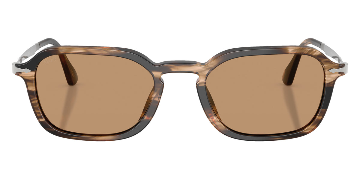 Persol® PO3381S Sunglasses PO3381S 123653 54 - Striped Black And Greish Brown