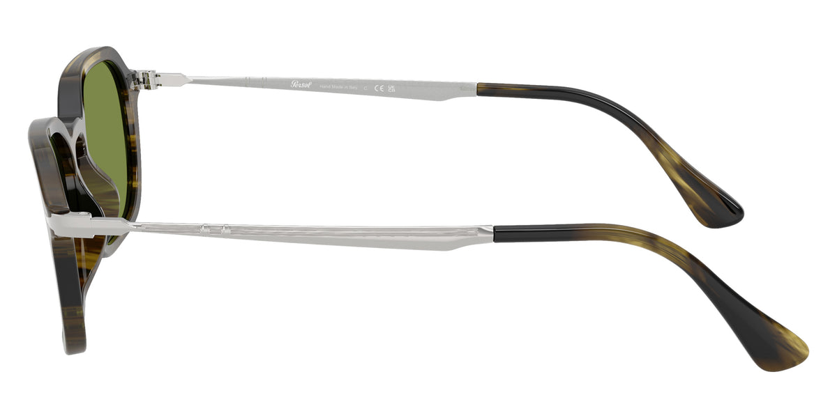 Persol® PO3381S Sunglasses PO3381S 12374E 54 - Striped Black And Olive Green