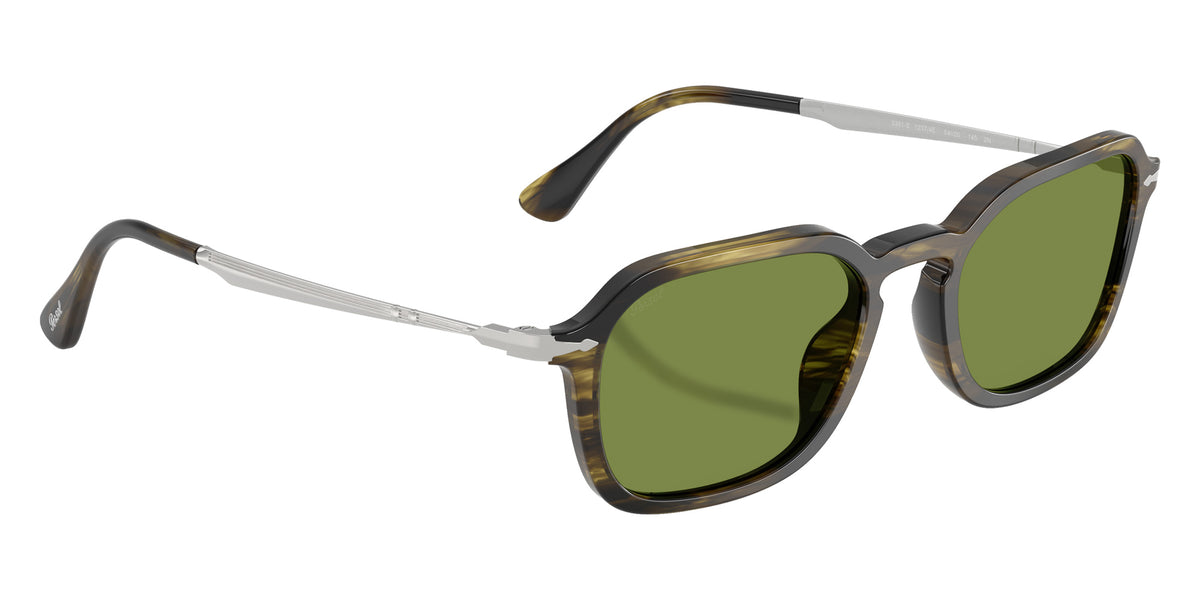 Persol® PO3381S Sunglasses PO3381S 12374E 54 - Striped Black And Olive Green