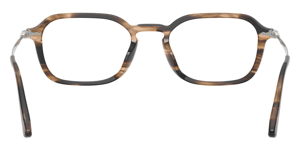 Persol® PO3381V Eyeglasses PO3381V 1236 54 - Striped Black And Greish Brown