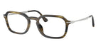 Persol® PO3381V Eyeglasses PO3381V 1237 54 - Striped Black And Olive Green