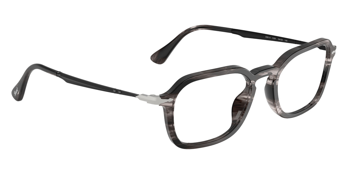 Persol® PO3381V Eyeglasses PO3381V 1238 54 - Striped Black And Grey