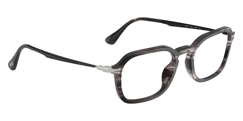 Persol® PO3381V Eyeglasses PO3381V 1238 54 - Striped Black And Grey