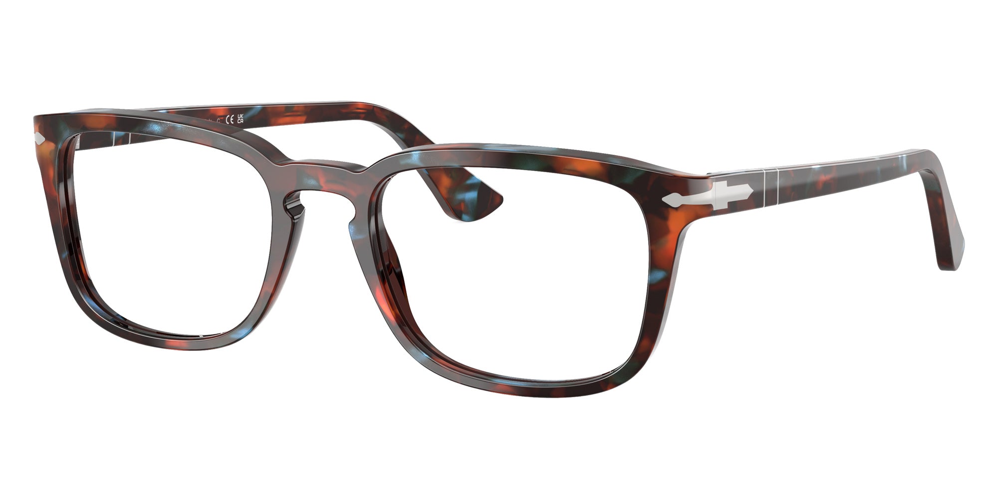 Persol® PO3382V Eyeglasses PO3382V 1232 54 - Tortoise Brown And Pearl Blue