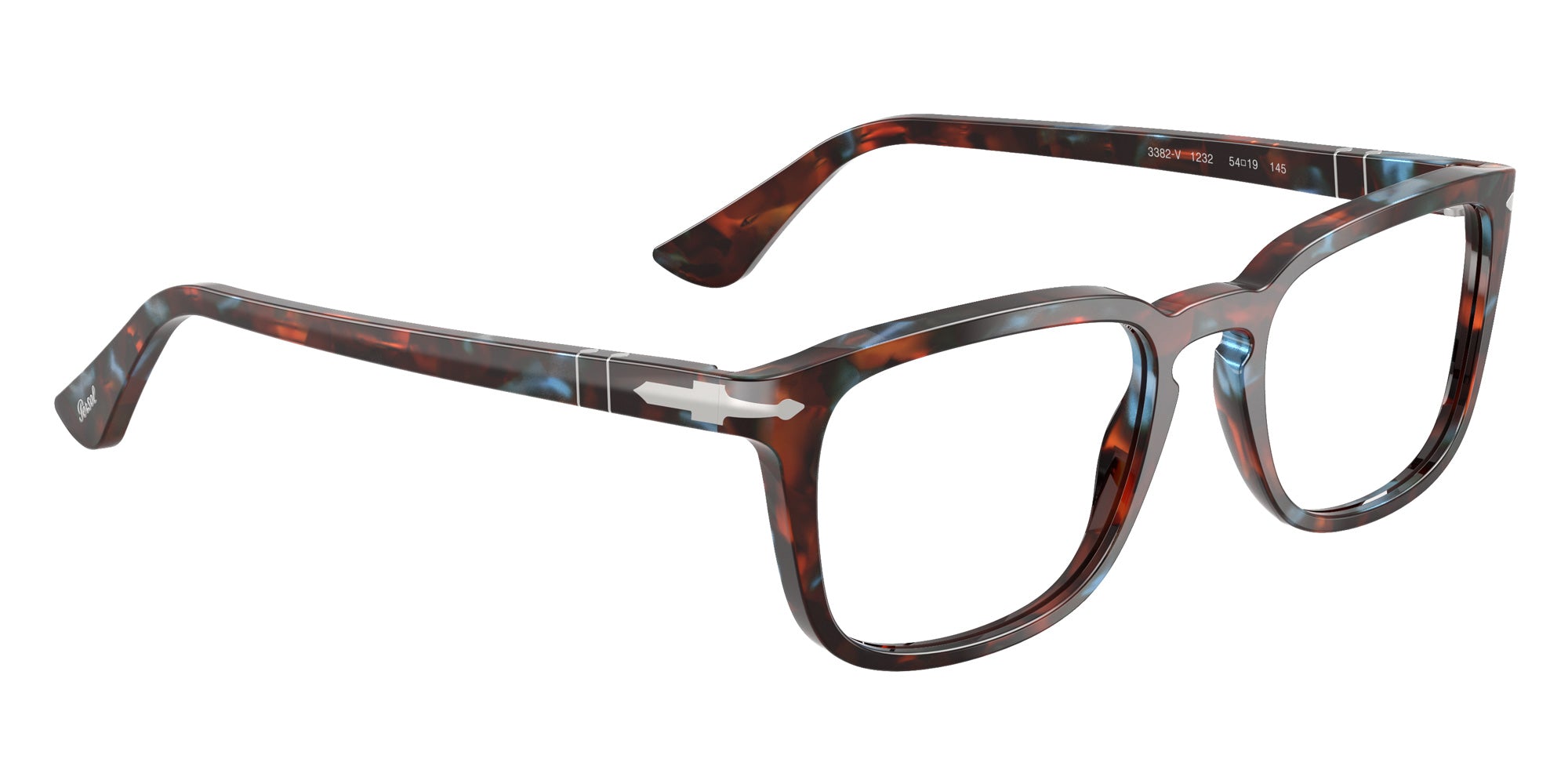 Persol® PO3382V Eyeglasses PO3382V 1232 54 - Tortoise Brown And Pearl Blue