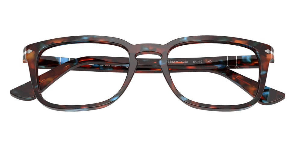 Persol® PO3382V Eyeglasses PO3382V 1232 54 - Tortoise Brown And Pearl Blue
