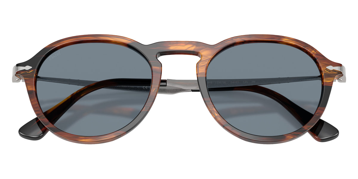 Persol® PO3383S Sunglasses PO3383S 123556 54 - Striped Black And Brown Light