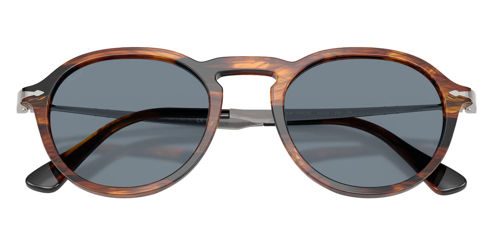Persol® PO3383S Sunglasses PO3383S 123556 54 - Striped Black And Brown Light